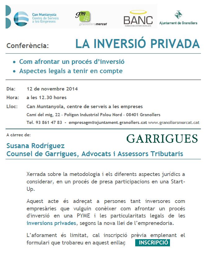 20141112_Jornada Inversors Granollers