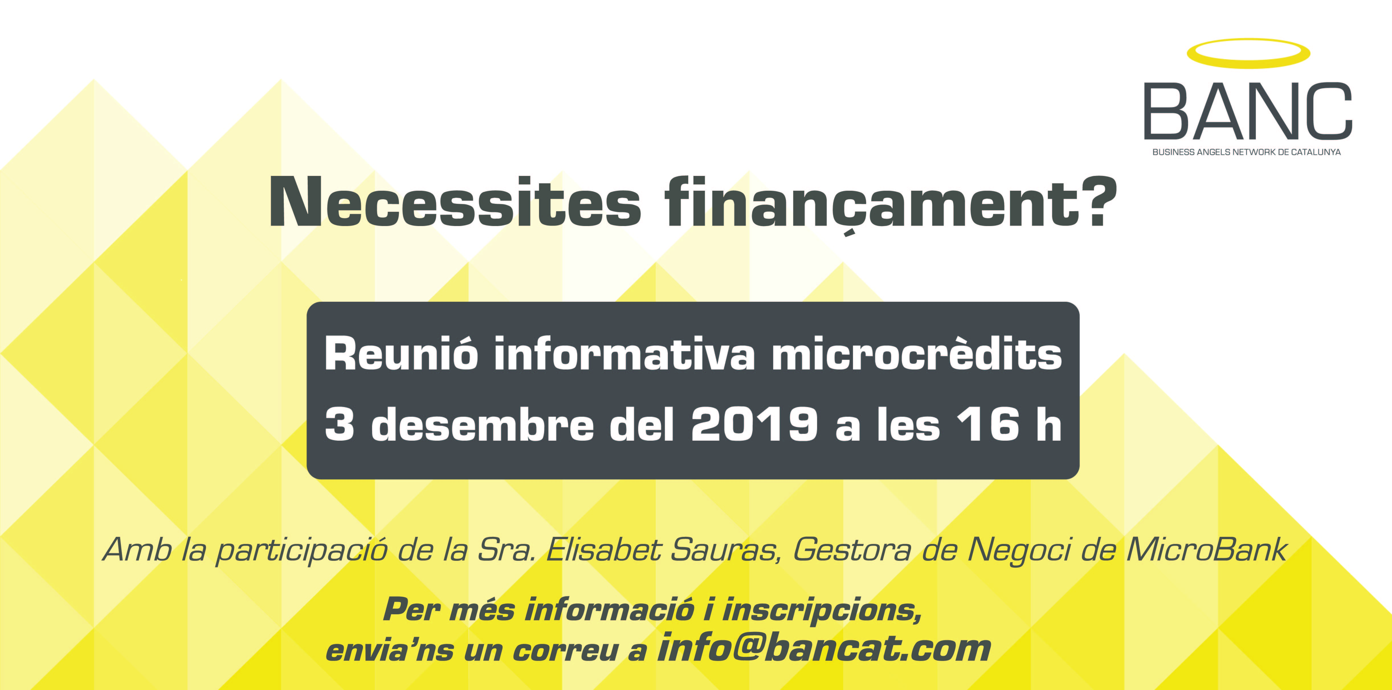 Èxit d’inscripcions a la sessió informativa sobre microcrèdits